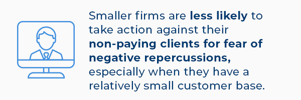 non paying clients