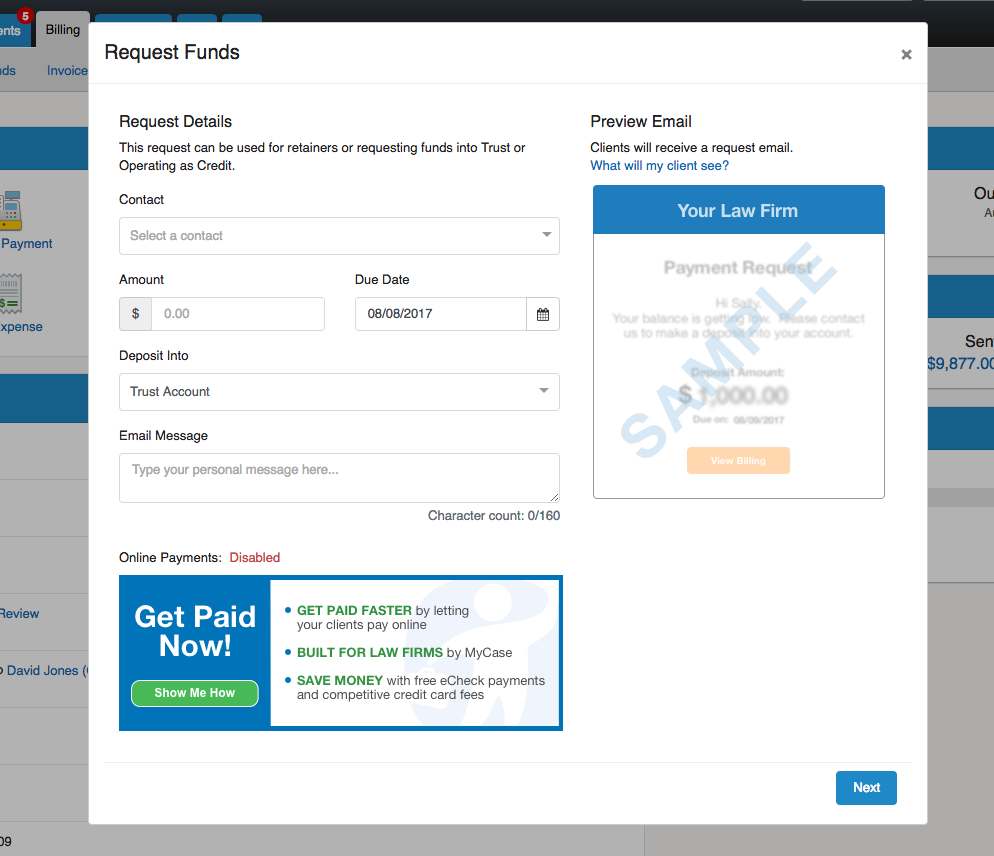 how-to-request-trust-funds-online