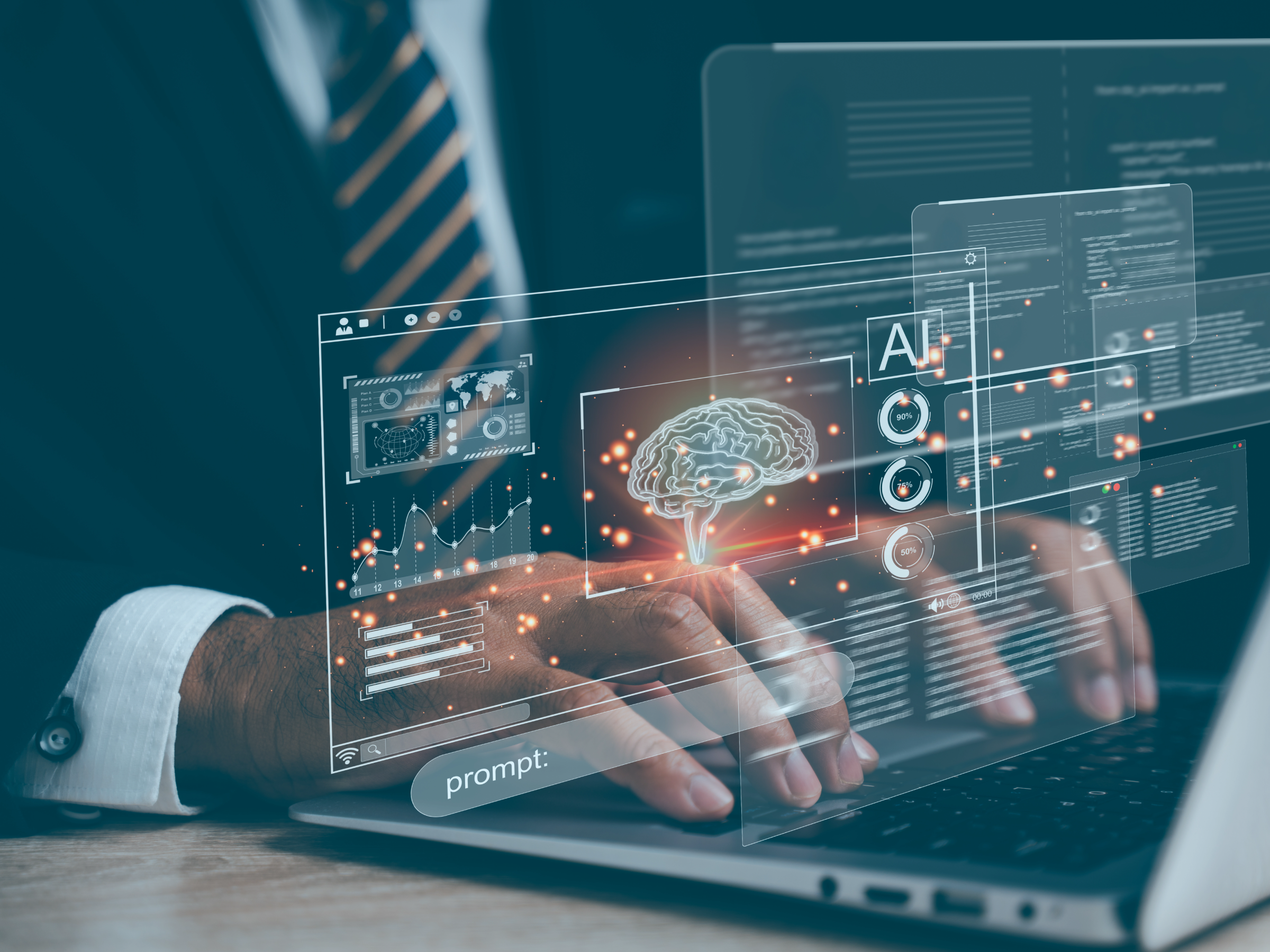 A user asks AI to help with marketing prompts