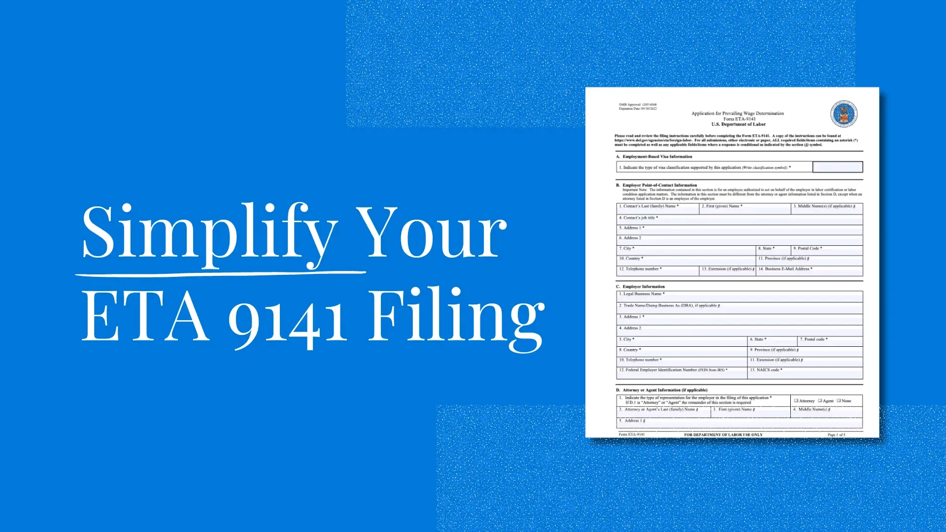 simplify your ETA 9141 filing