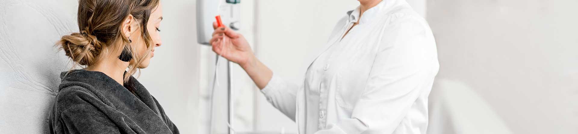 patient receiving dialysis