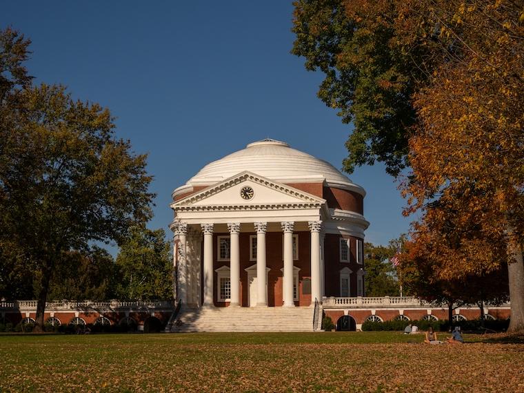 The Rotunda on the beautiful Lawn here at UVA.