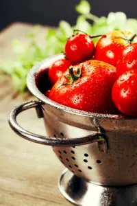 Fresh tomatoes as part of the Mediterranean diet