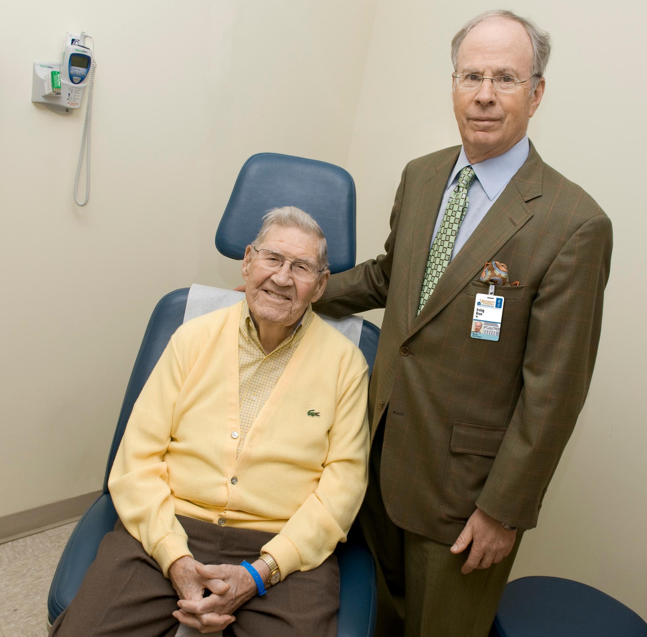 Heart valve patient, Robert Kean and Irving L. Kron, MD