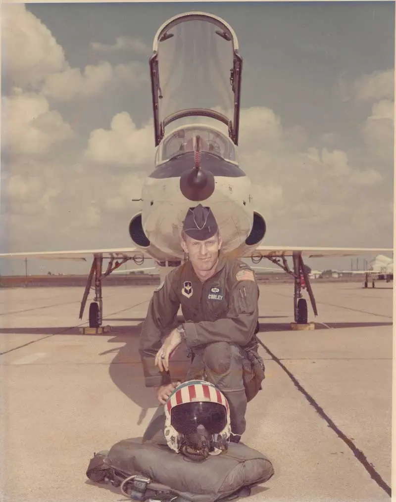 John Corley as a fighter pilot