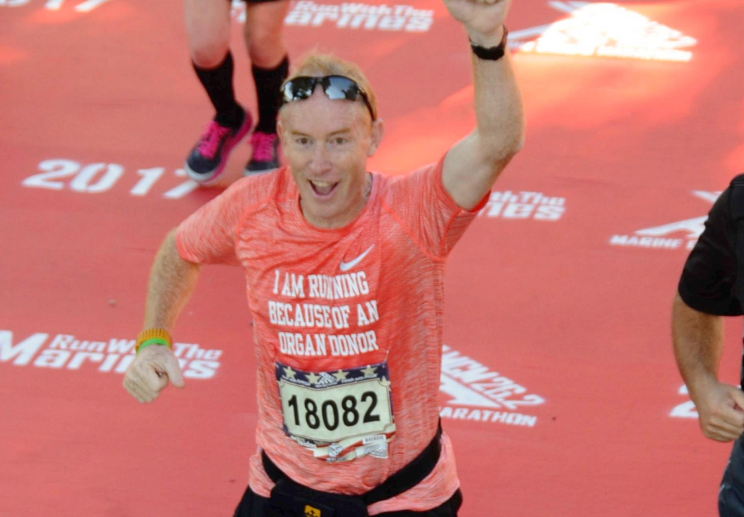 liver transplant survivor ran a marathon