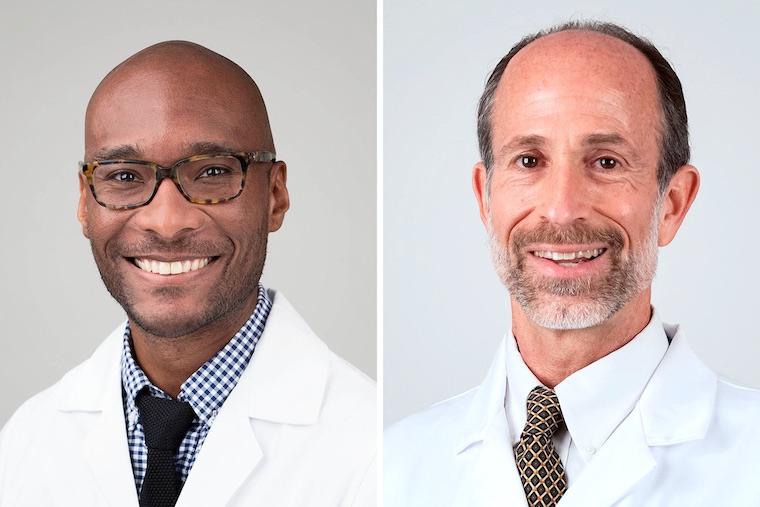 Taison Bell, MD (left), and Andrew Wolf, MD (right) have been named Outstanding Faculty Award winners for 2021 by the State Council of Higher Education for Virginia.