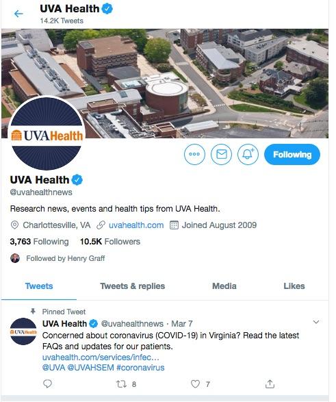 Twitter - UVA Health