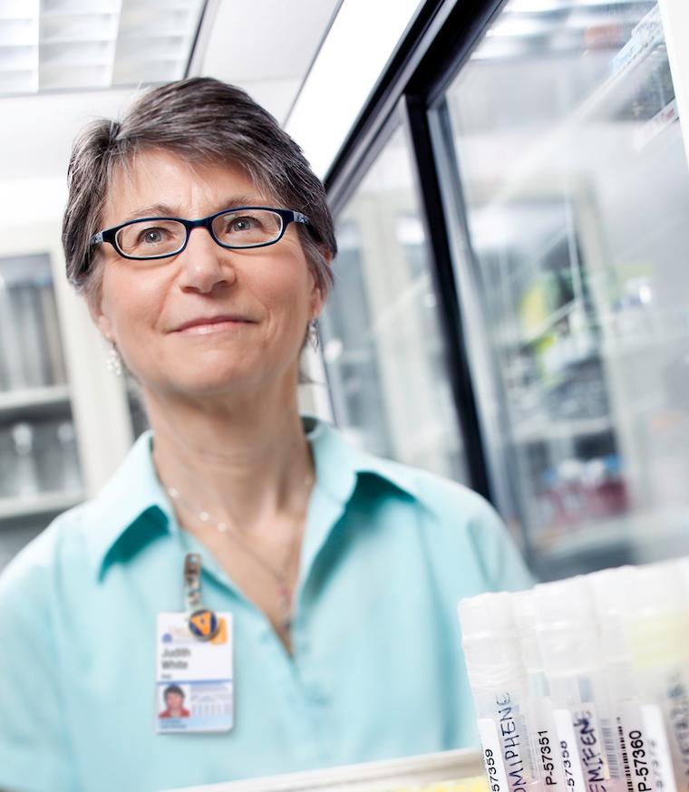 Judith M. White, PhD, is seeking to speed the development of new treatments for COVID-19 and future pandemics.