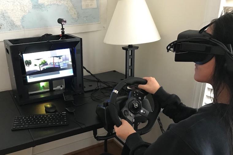 The School of Medicine is testing a "mixed reality" driving simulator to see if it can help people with autism and other novice drivers become safer behind the wheel.
