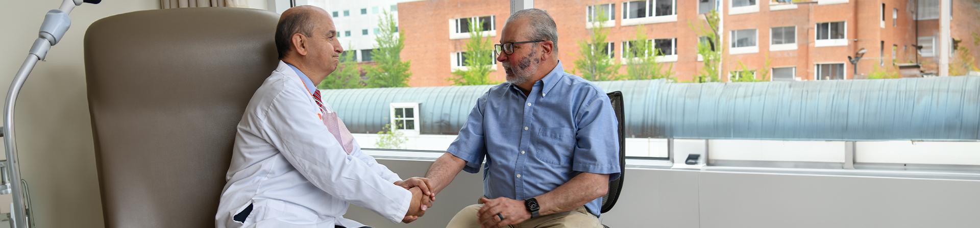 Dr. Fadul and patient