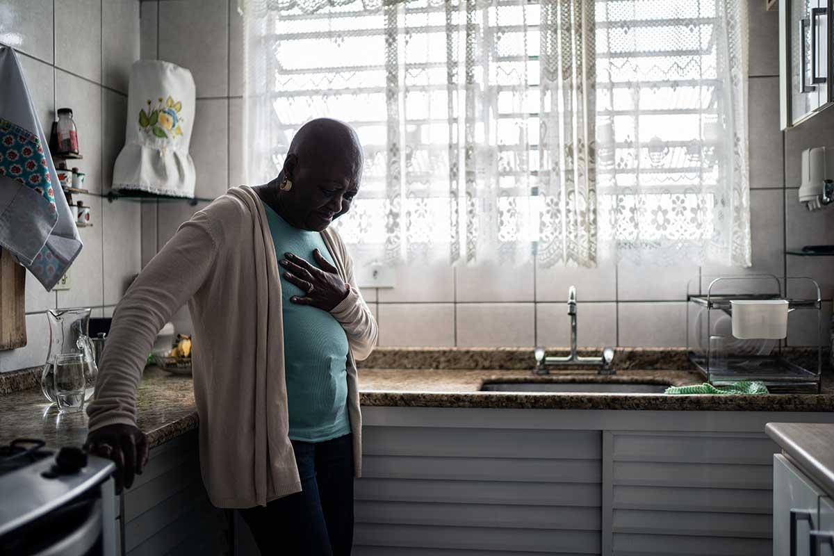 Can heart failure be reversed for this woman of color, standing in her kitchen, in pain?