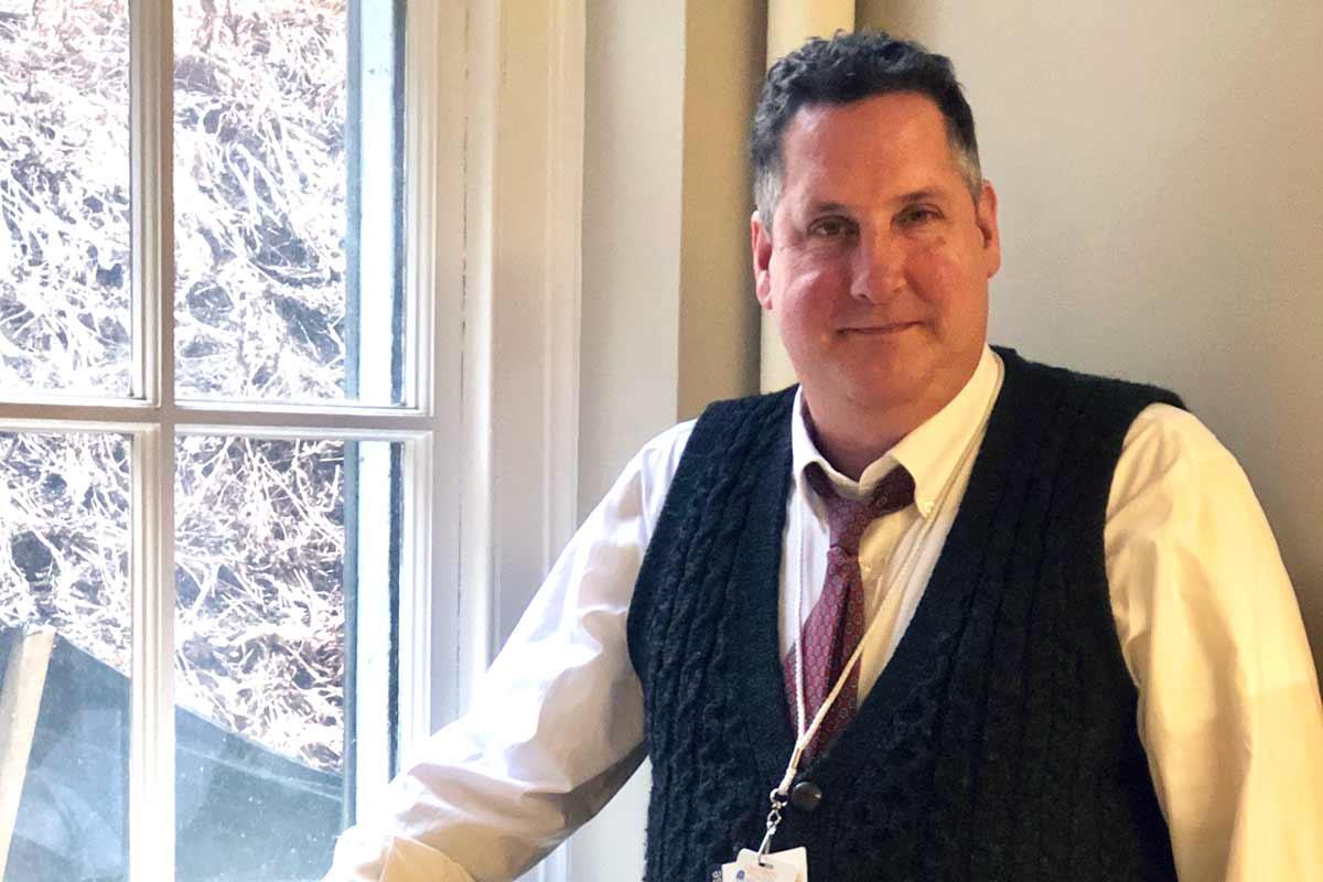 Jonathan Bartels, RN, is cancer-free after an 8-hour surgery last year. 