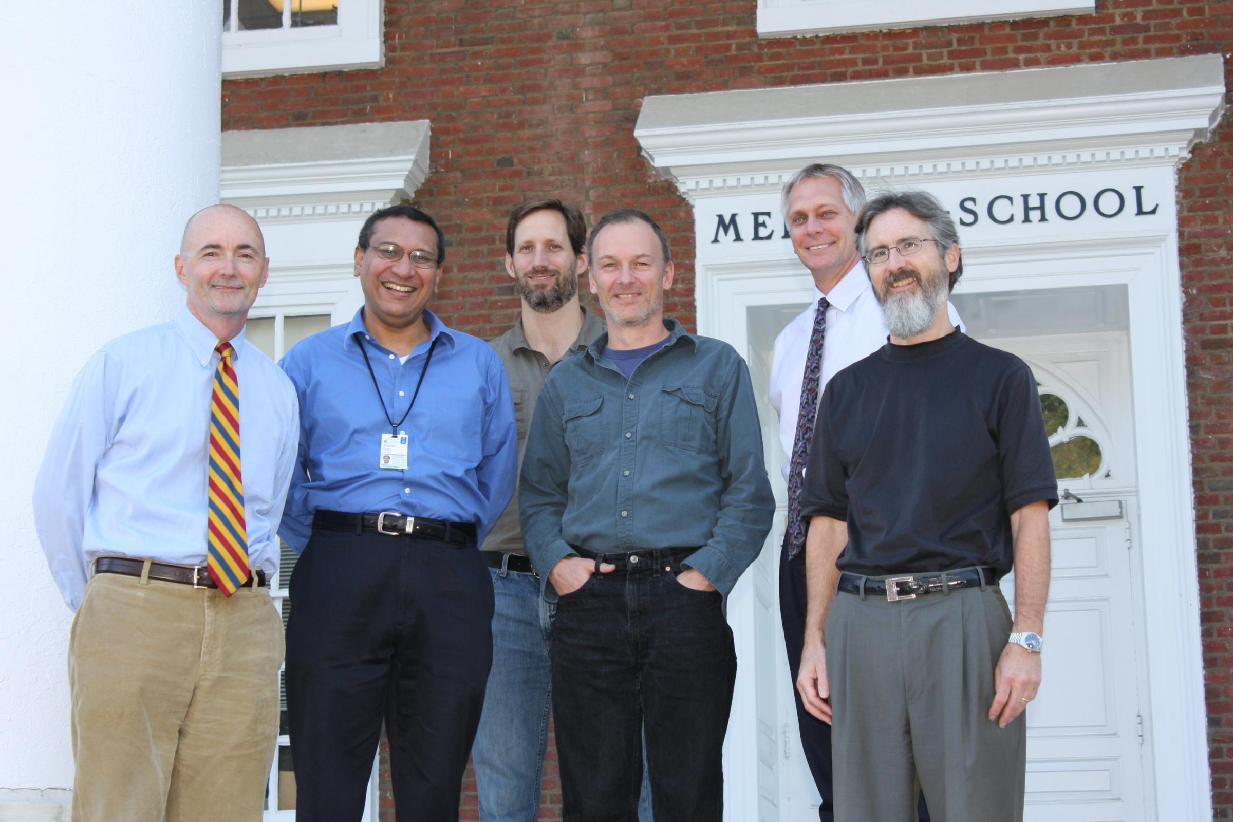Bryce Paschal, PhD, (left) with UVA Health System research team