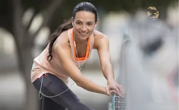 Young adult exercising 