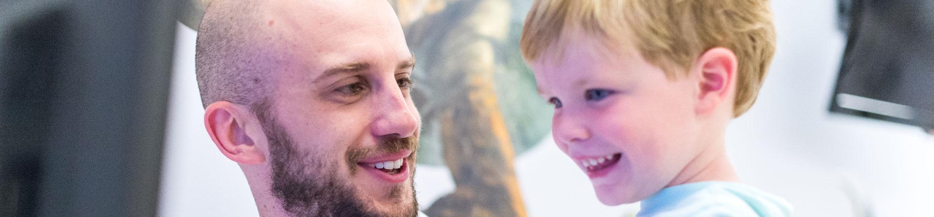 pediatric physician smiling at patient