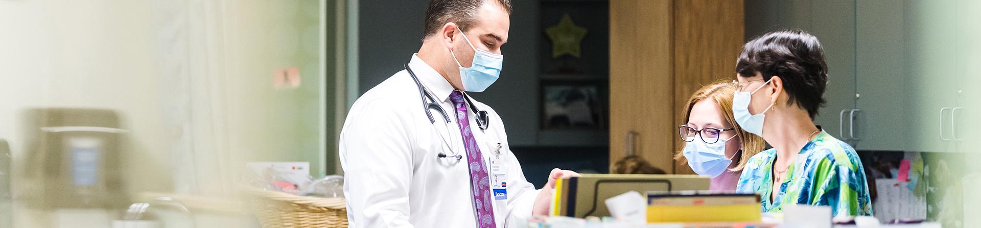 nurses station at UVA Cancer Center Augusta