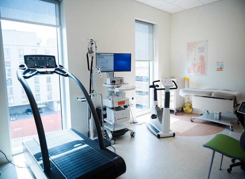 pediatric sports cardiology department's equipment suite