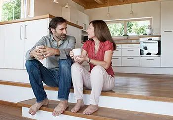 couple talking about vasectomy