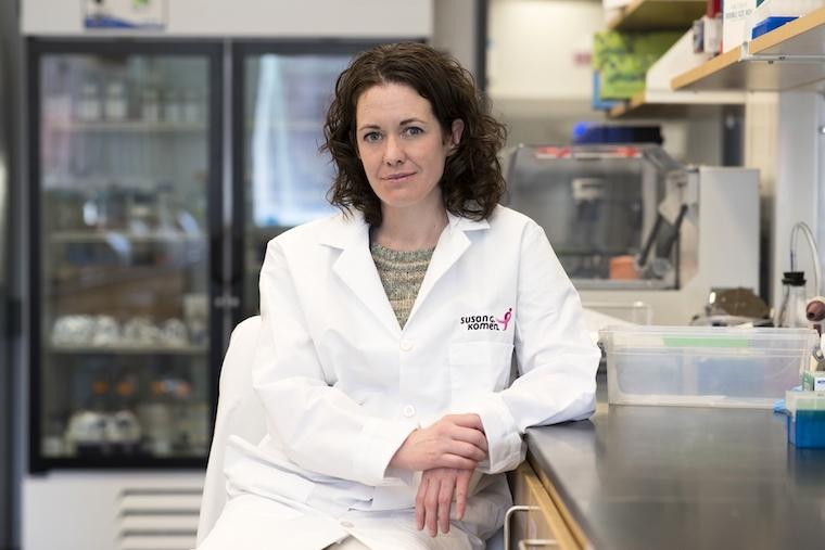 Melanie Rutkowski, PhD, of the UVA School of Medicine and the UVA Cancer Center, studies how gut health affects breast cancer and its spread.