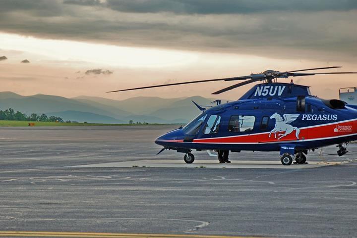 The Pegasus rescue helicopter.