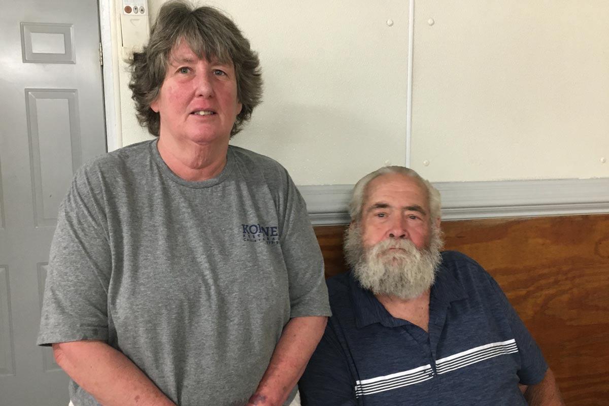 Cynthia and Roy together at the Korner Restaurant. Cynthia's recognition of Roy's signs of stroke helped Roy get emergency care quickly.
