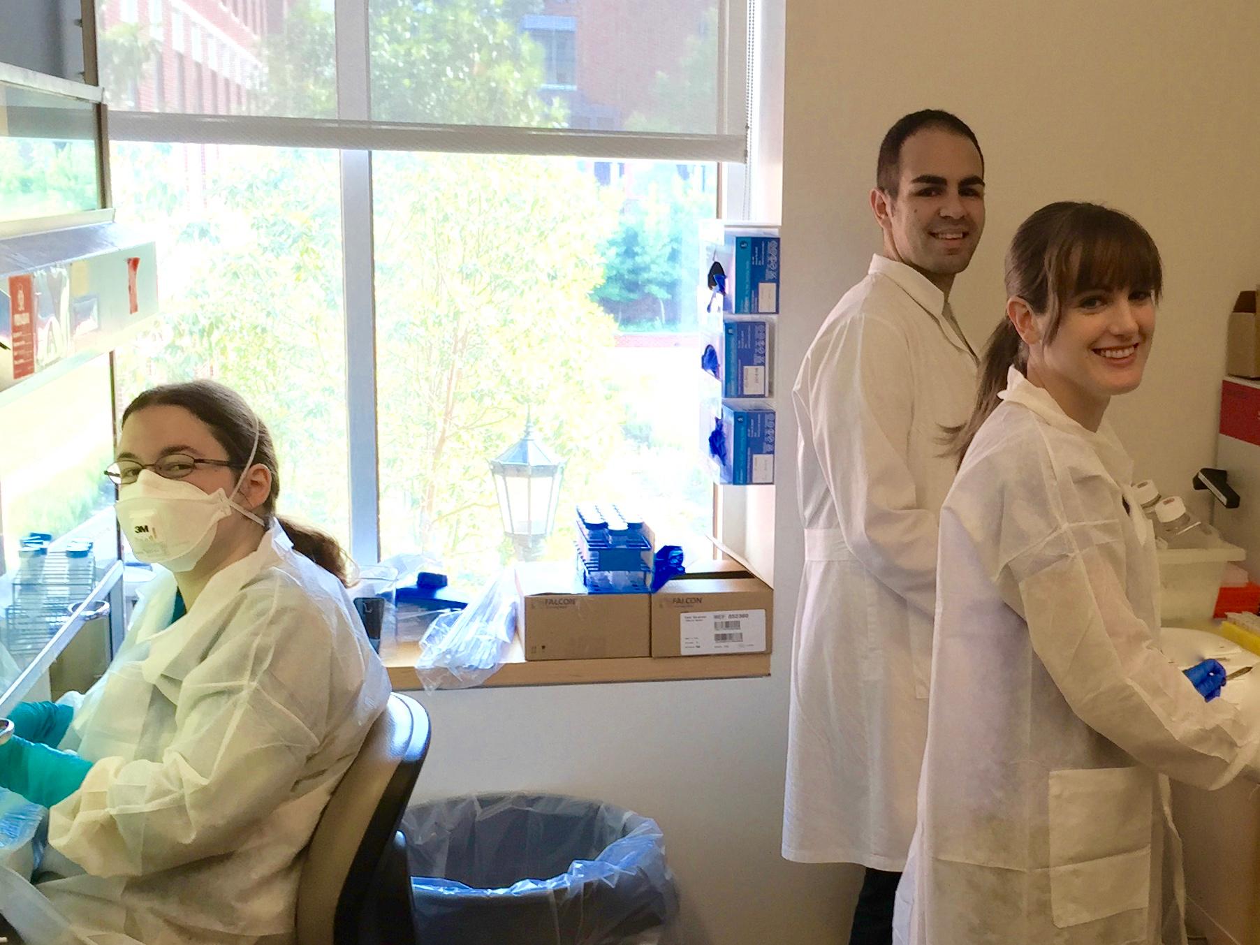 Study co-authors Stacey Burgess and Mahmoud Saleh and lead author Carrie Cowardin, PhD