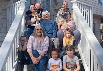 Donna Dean and her family.