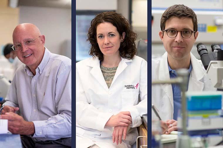 The principal investigators from the School of Medicine up for 2022's biggest biomedical advance: Kenneth Walsh (from left), Melanie Rutkowski and John Lukens.