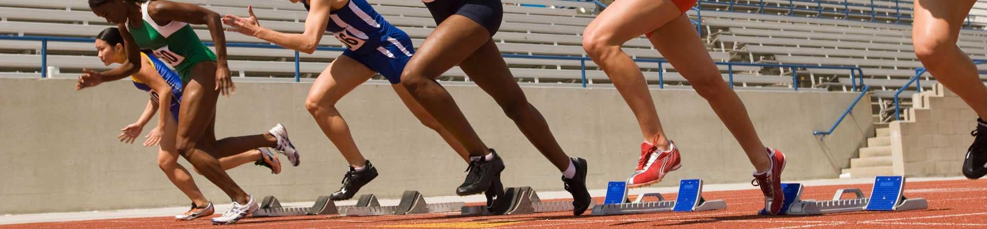 runners on the track