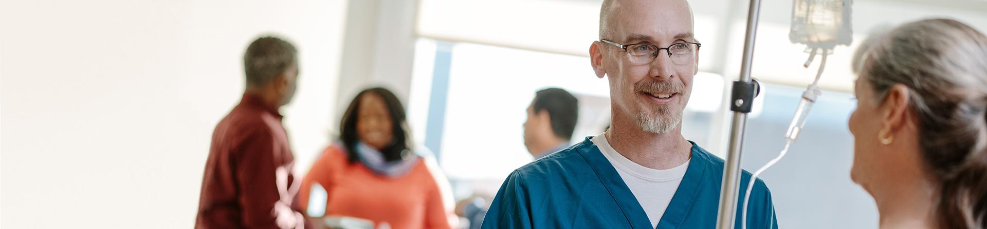 Patients getting infusion therapy at UVA