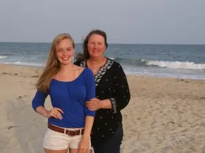 Alice Carpenter and her daughter Sydney will participate in the Charlottesville Women's Four Miler on Labor Day.