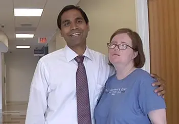 Loden with her neurosurgeon, Ashok Asthagiri, MD