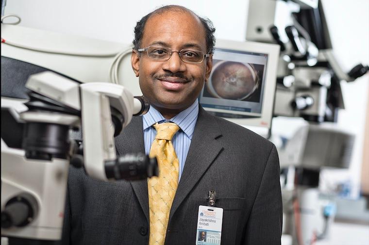 Jayakrisha Ambati, MD, is a leading expert on macular degeneration, a leading cause of vision loss.