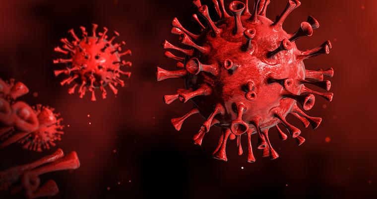 COVID-19 is caused by the SARS-CoV-2 virus, depicted here in an artist's rendering.