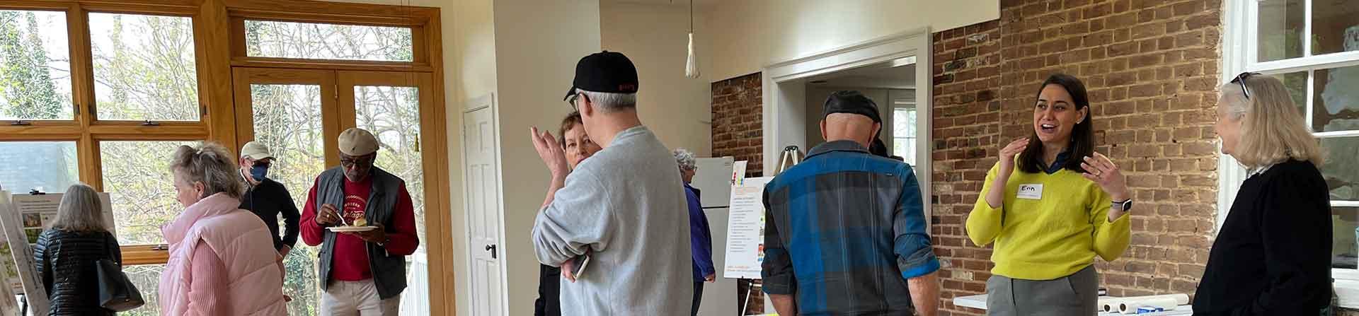 Fifeville community members at an informational event