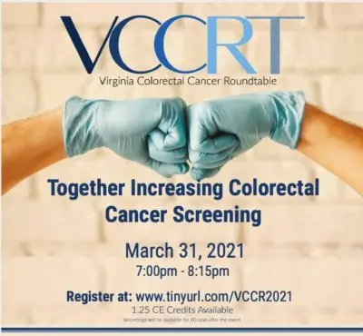 CME Spotlight: Register Today for the 2021 Virginia Colorectal Cancer Roundtable Webinar