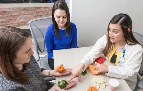 Small group nutrition class