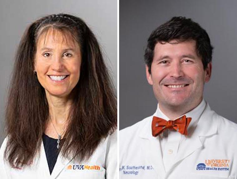 Karen Johnston, MD, and Andrew Southerland, MD, are stroke experts in UVA Health's Department of Neurology.