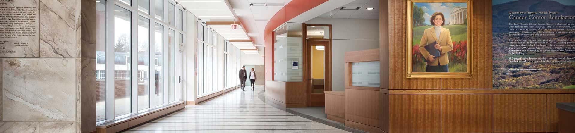 Emily Couric Cancer Center lobby