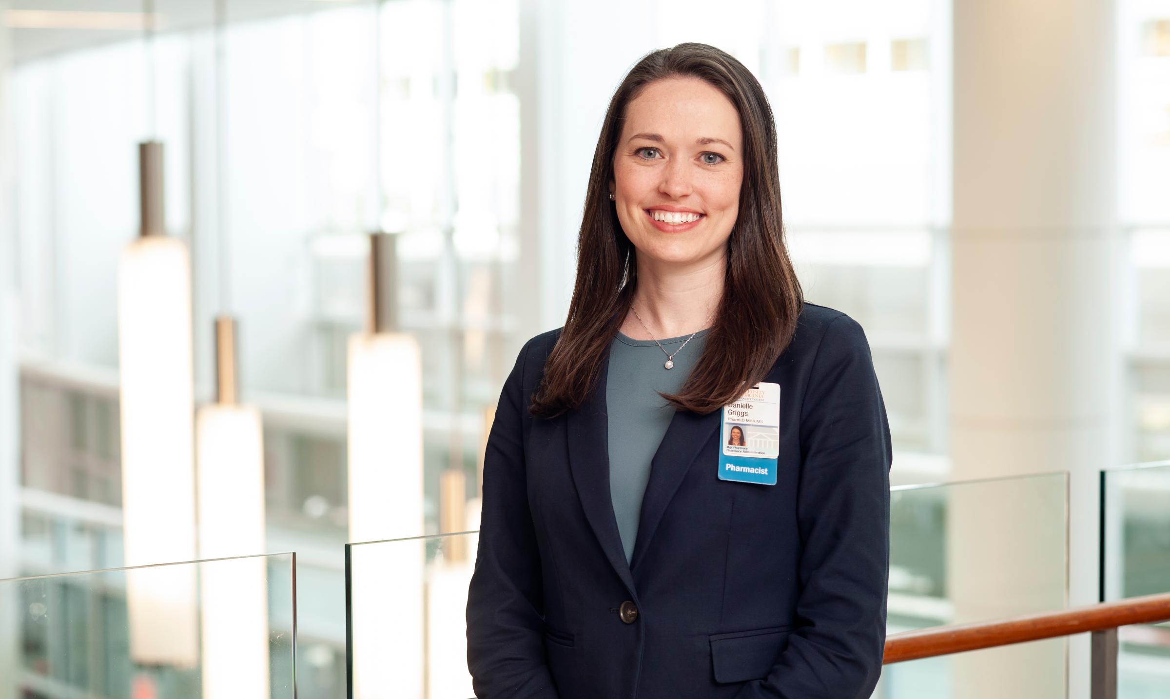 Danielle Griggs will become UVA Health's next chief pharmacy officer beginning Oct. 18.