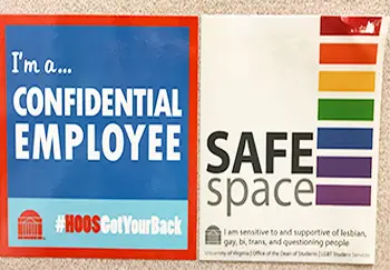 Safe space signs promote LGBTQ health