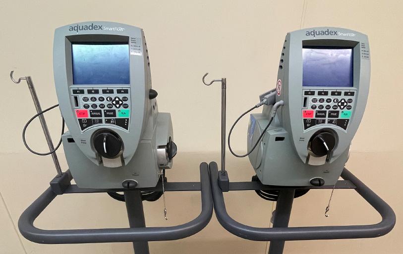 Aquapheresis machines