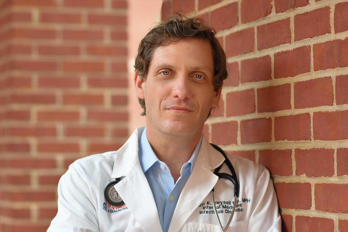 To raise awareness about colon cancer, Dr. Scott Heysell shared his cancer journey on UVA Health's Instagram.
