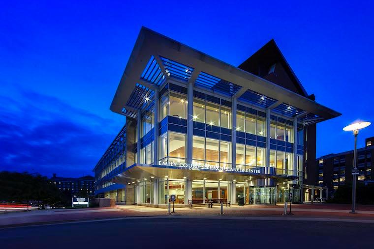 The Emily Couric Clinical Cancer Center is part of the UVA Cancer Center. It's where we provide much of our cancer care. 
