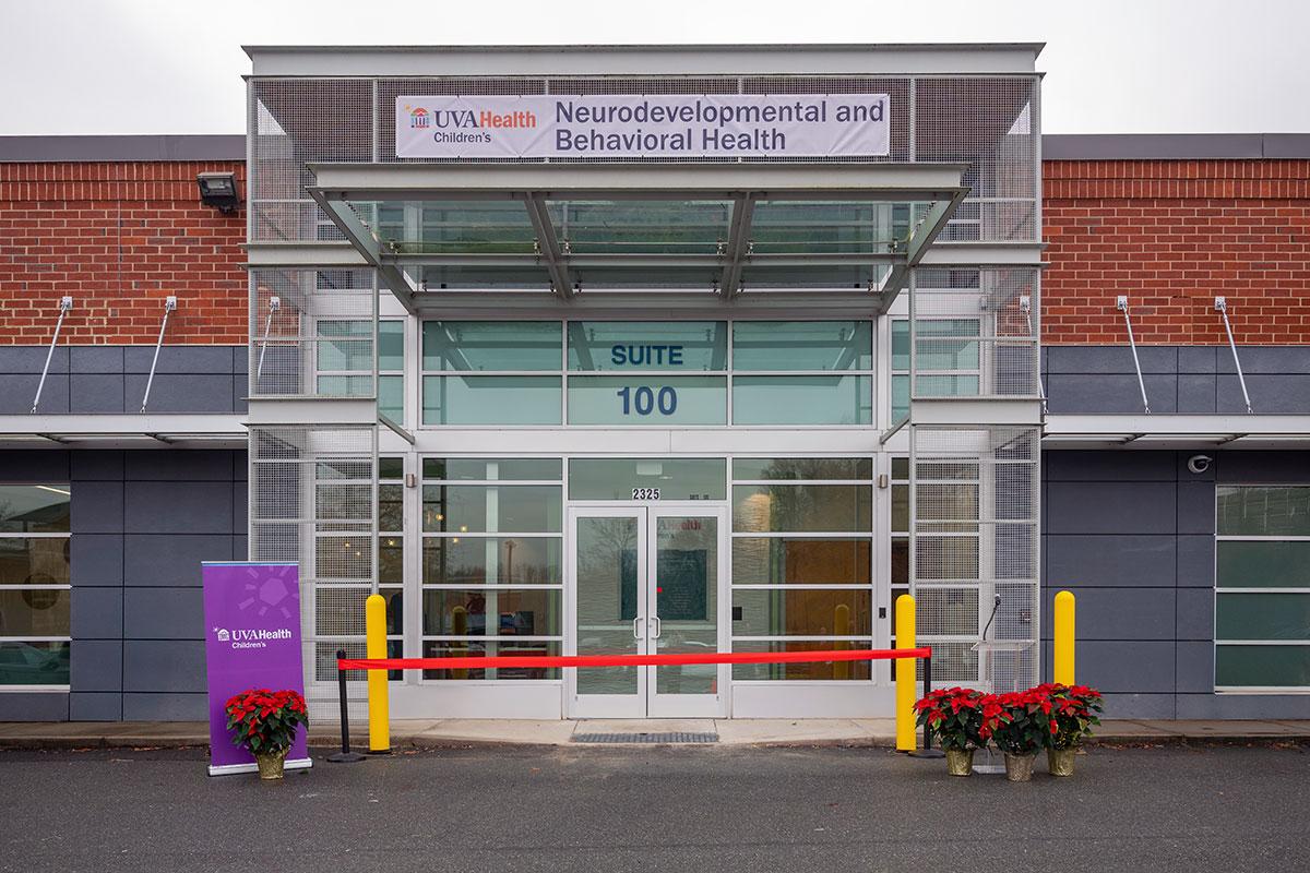 front view of the new UVA Health Children's Neurodevelopmental Clinic
