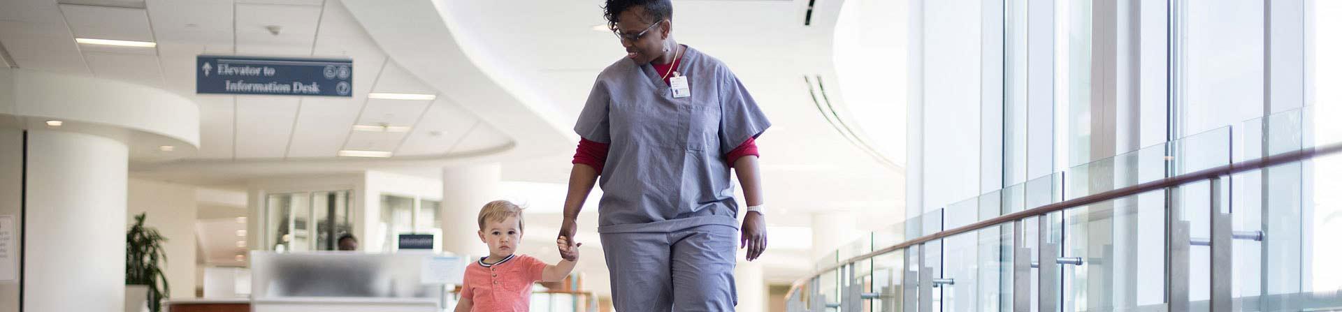 nurse and child