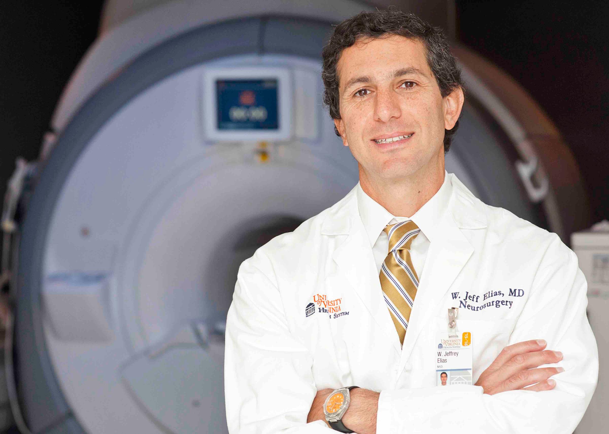 Neurosurgeon Jeff Elias, MD, has been an important pioneer in the development and testing of focused ultrasound.