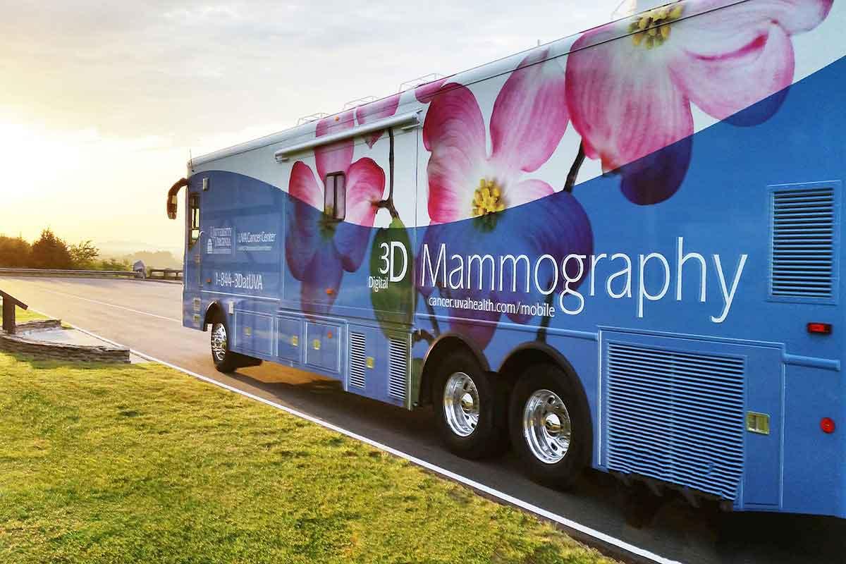 The Mobile Mammography Coach provides convenient mammograms across central Virginia.