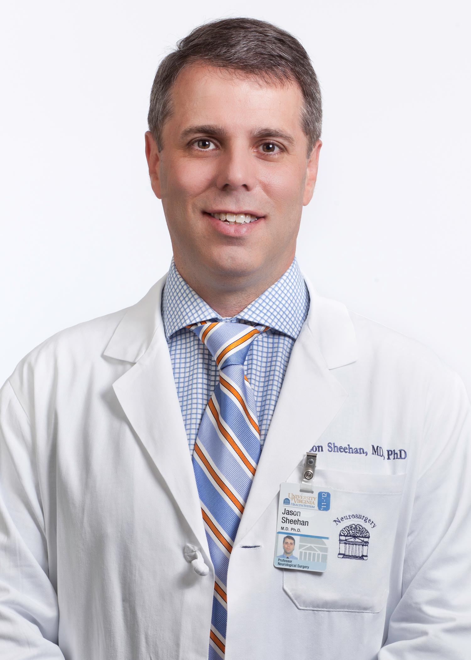 Jason Sheehan, MD, PhD, is a neurosurgeon exploring the potential of focused ultrasound.